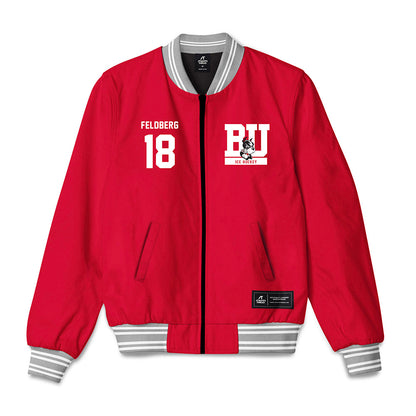 BU - NCAA Men's Ice Hockey : Jay Feldberg - Bomber Jacket-0