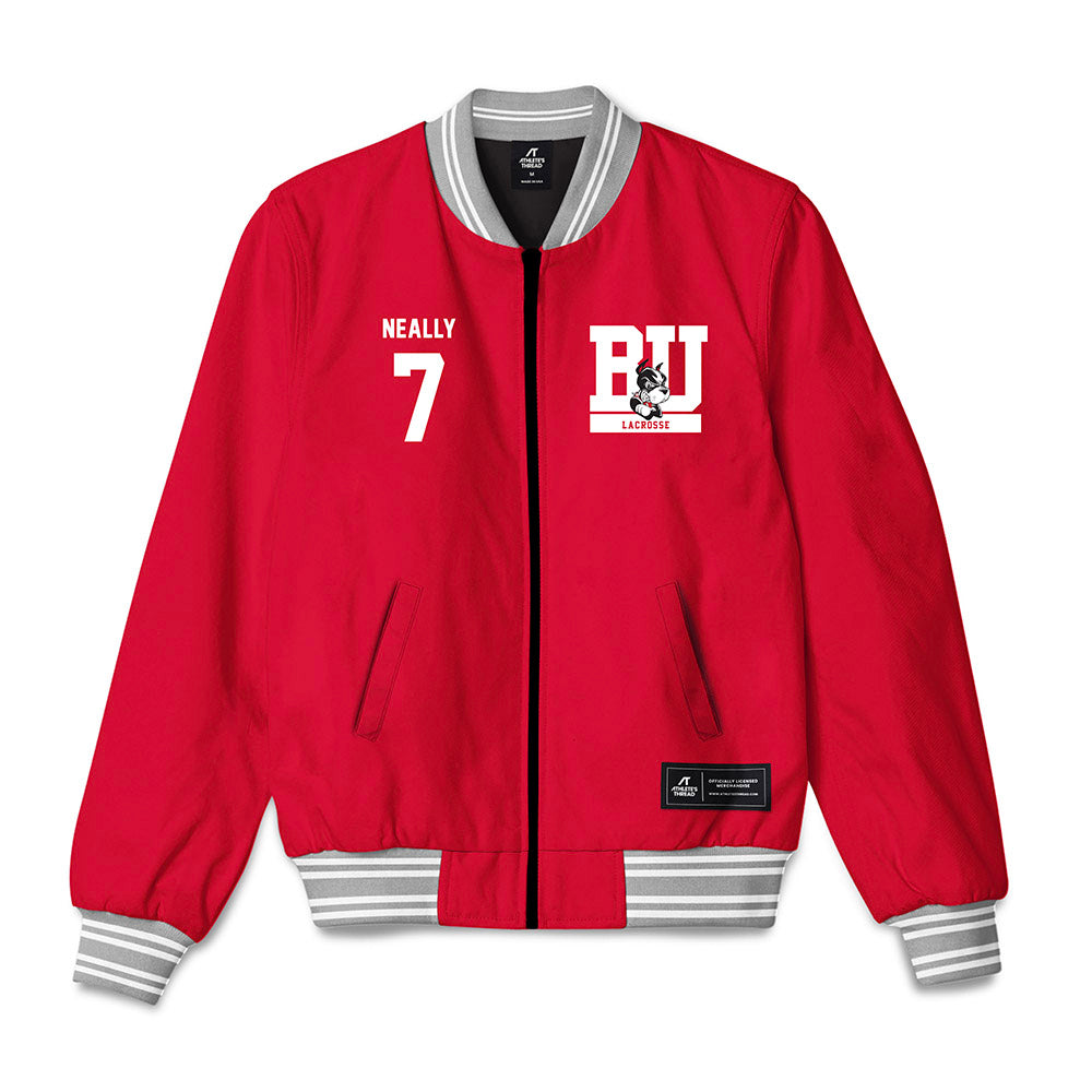 BU - NCAA Men's Lacrosse : Trey Neally - Bomber Jacket-0