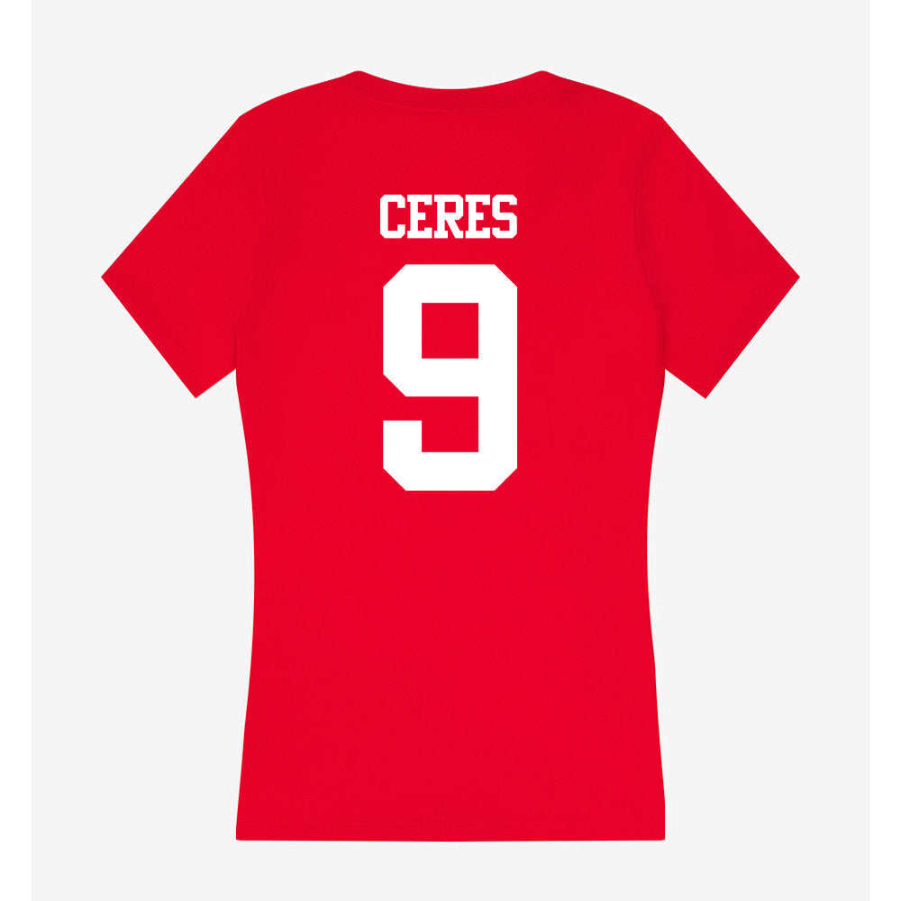 BU - NCAA Women's Soccer : Elle Ceres - Classic Shersey Women's V-Neck T-Shirt-1