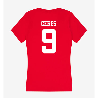 BU - NCAA Women's Soccer : Elle Ceres - Classic Shersey Women's V-Neck T-Shirt-1