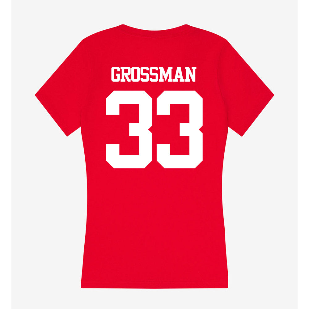 BU - NCAA Men's Soccer : Jack Grossman - Classic Shersey Women's V-Neck T-Shirt-1