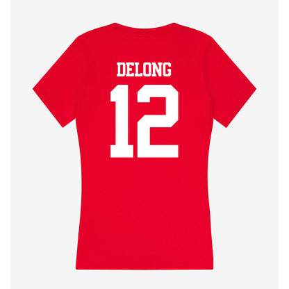 BU - NCAA Softball : Olivia DeLong - Classic Shersey Women's V-Neck T-Shirt-1