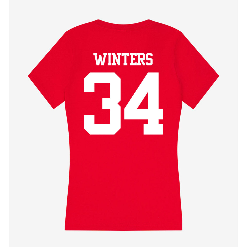 BU - NCAA Men's Lacrosse : Ryan Winters - Classic Shersey Women's V-Neck T-Shirt-1