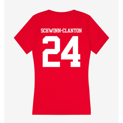 BU - NCAA Women's Soccer : Ariana Schwinn-Clanton - Classic Shersey Women's V-Neck T-Shirt-1