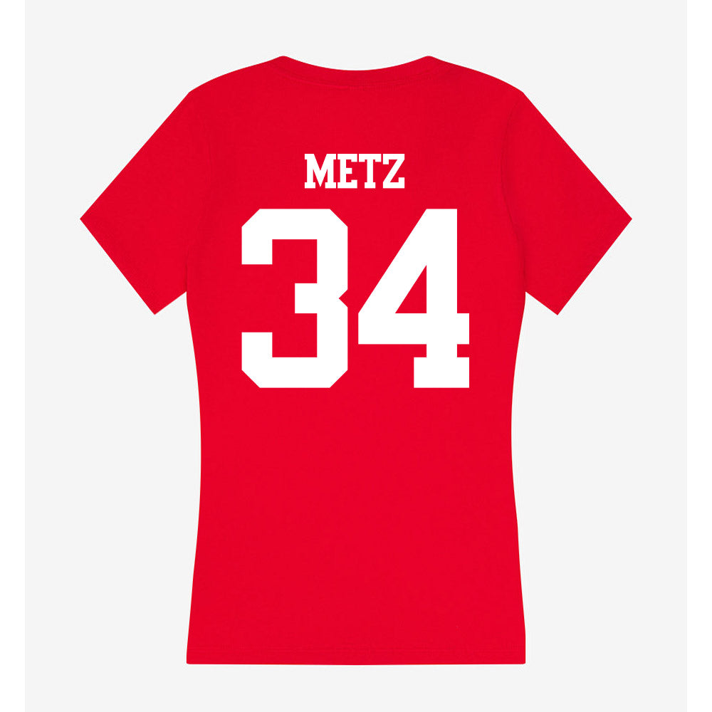 BU - NCAA Softball : Aimee Metz - Classic Shersey Women's V-Neck T-Shirt-1