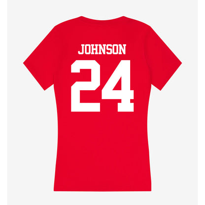 BU - NCAA Softball : Ava Johnson - Classic Shersey Women's V-Neck T-Shirt-1