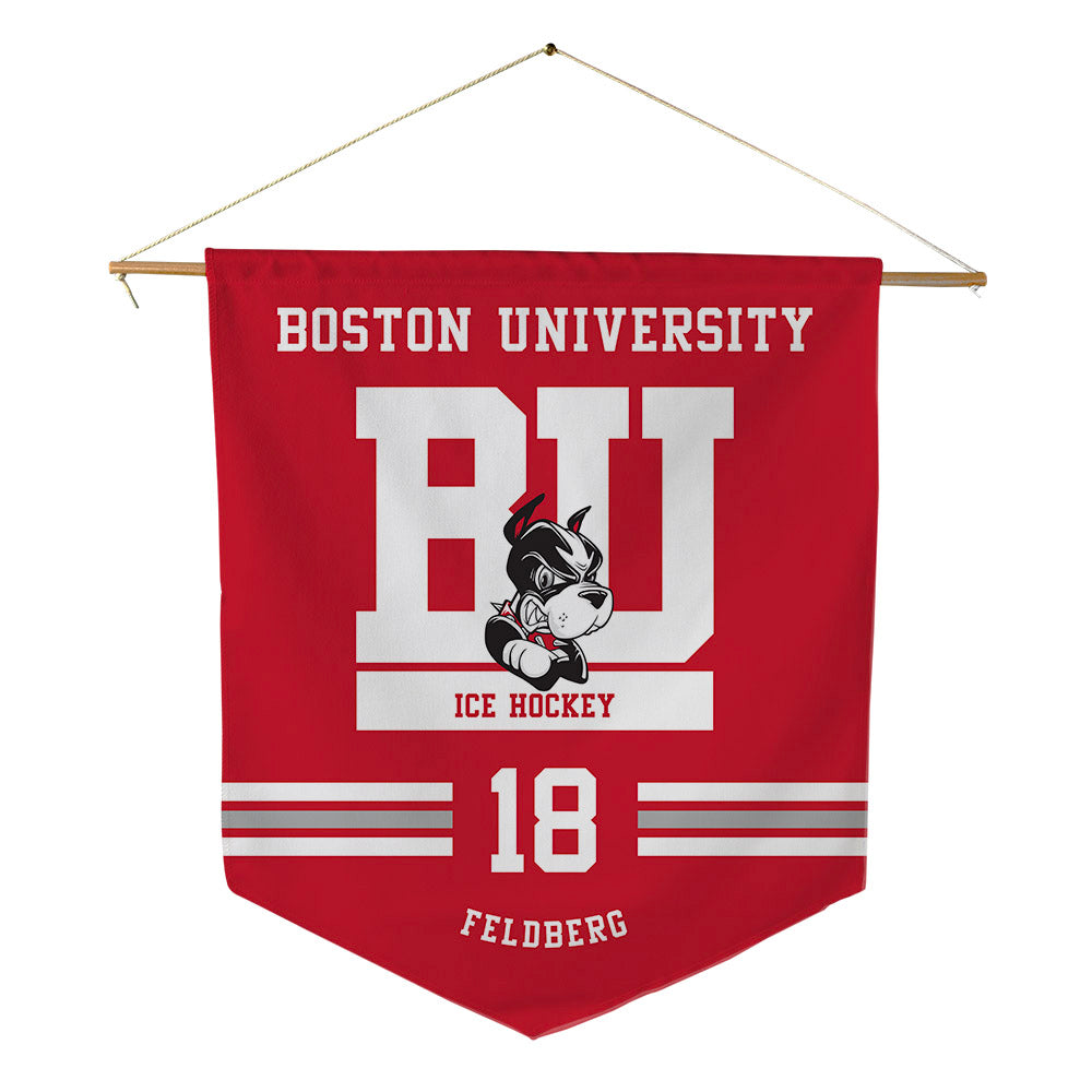 BU - NCAA Men's Ice Hockey : Jay Feldberg - Pennant - 18" x 21"-0