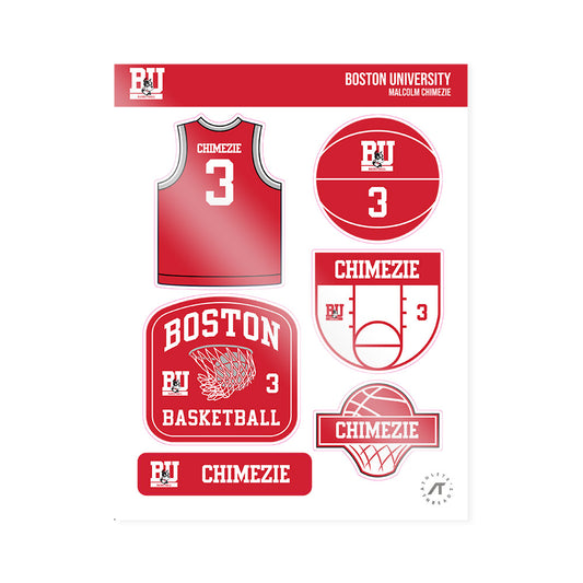 BU - NCAA Men's Basketball : Malcolm Chimezie - Sticker Sheet-0