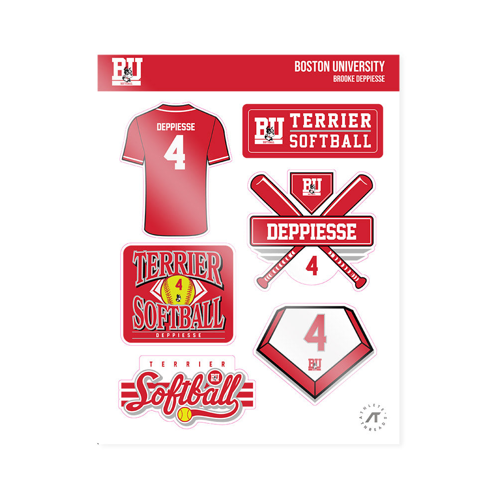 BU - NCAA Softball : Brooke Deppiesse - Sticker Sheet-0