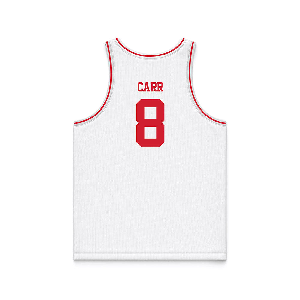 BU - NCAA Men's Basketball : Peter Carr - White Basketball Jersey-1