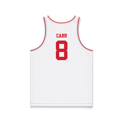 BU - NCAA Men's Basketball : Peter Carr - White Basketball Jersey-1