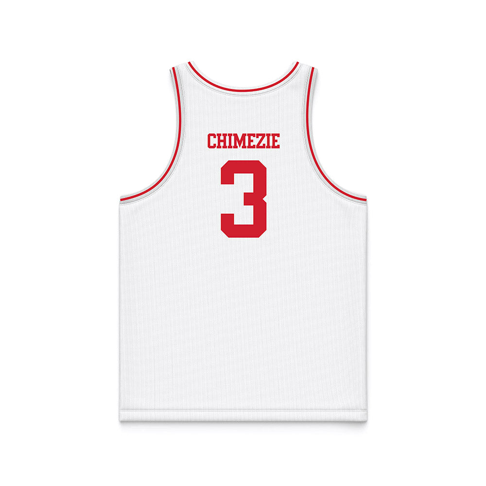BU - NCAA Men's Basketball : Malcolm Chimezie - White Basketball Jersey-1