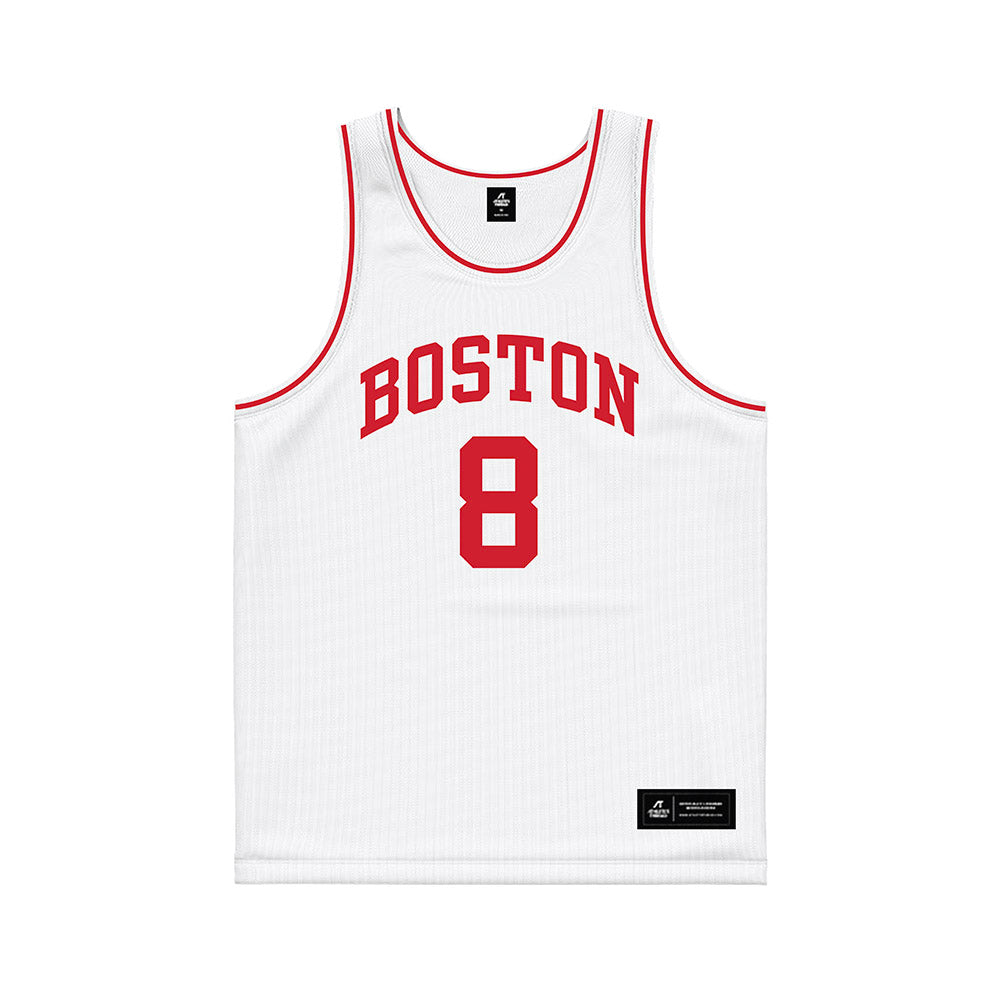 BU - NCAA Men's Basketball : Peter Carr - White Basketball Jersey-0