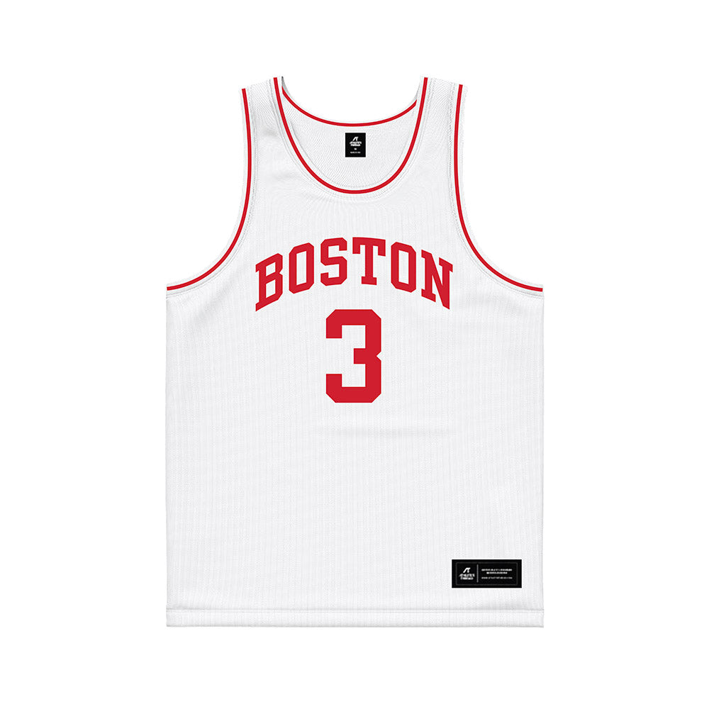 BU - NCAA Men's Basketball : Malcolm Chimezie - White Basketball Jersey-0