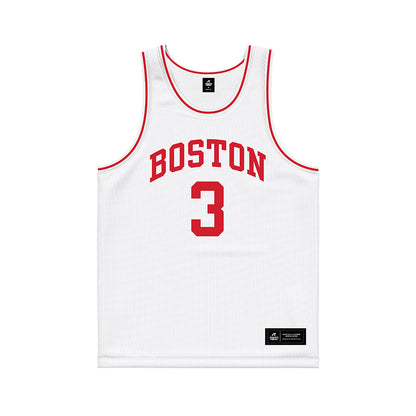 BU - NCAA Men's Basketball : Malcolm Chimezie - White Basketball Jersey-0