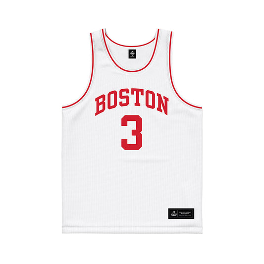 BU - NCAA Men's Basketball : Malcolm Chimezie - White Basketball Jersey-0