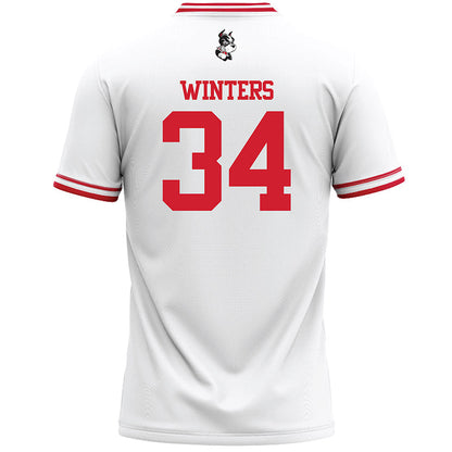 BU - NCAA Men's Lacrosse : Ryan Winters - White Lacrosse Jersey -1