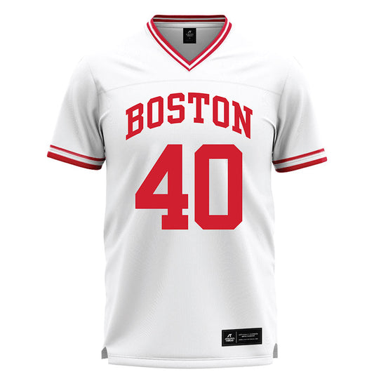 BU - NCAA Men's Lacrosse : Ford Sullivan - White Lacrosse Jersey-0