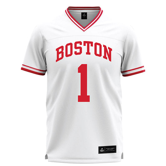 BU - NCAA Men's Lacrosse : James Cassata - White Lacrosse Jersey-0