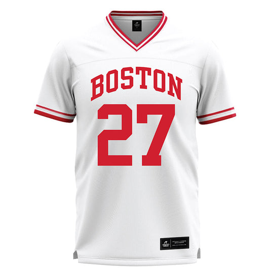 BU - NCAA Men's Lacrosse : Luke Lydon - White Lacrosse Jersey-0