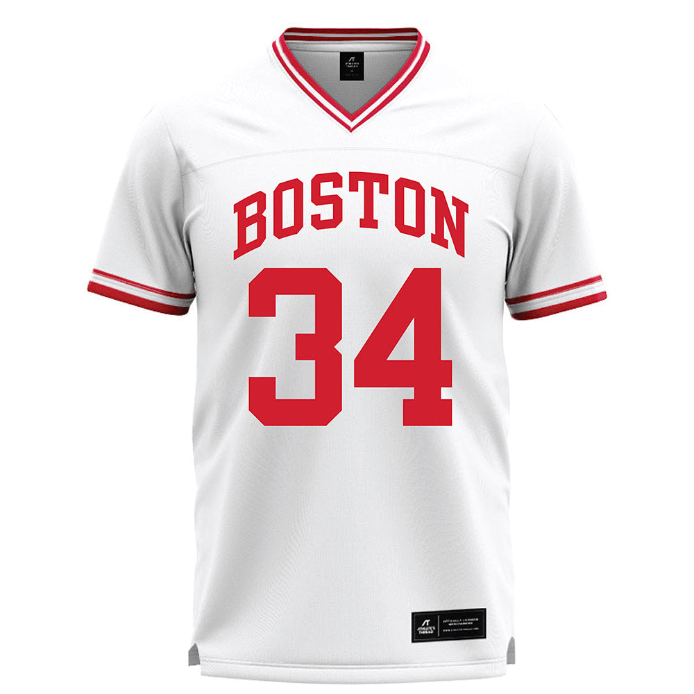 BU - NCAA Men's Lacrosse : Ryan Winters - White Lacrosse Jersey -0