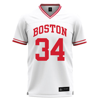 BU - NCAA Men's Lacrosse : Ryan Winters - White Lacrosse Jersey -0