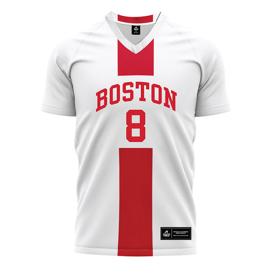 BU - NCAA Men's Soccer : Jack Grossman - White Soccer Jersey-0