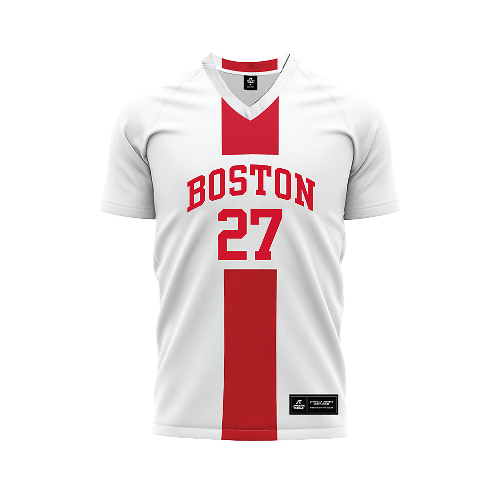 BU - NCAA Men's Soccer : Austin Mobray - White Soccer Jersey-0