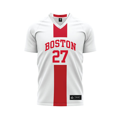 BU - NCAA Men's Soccer : Austin Mobray - White Soccer Jersey-0