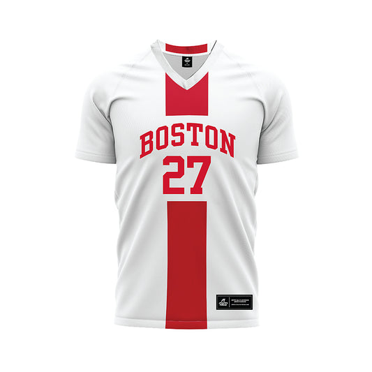 BU - NCAA Men's Soccer : Austin Mobray - White Soccer Jersey-0