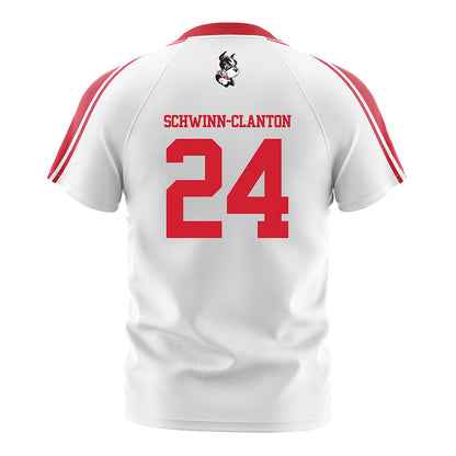 BU - NCAA Women's Soccer : Ariana Schwinn-Clanton - White Soccer Jersey-1
