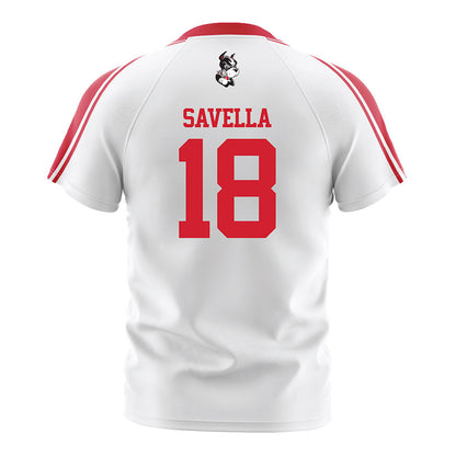 BU - NCAA Women's Soccer : Gianna Savella - White Soccer Jersey-1
