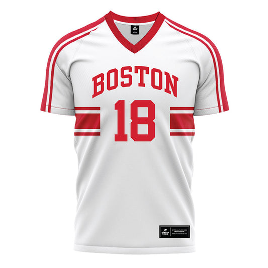 BU - NCAA Women's Soccer : Gianna Savella - White Soccer Jersey-0