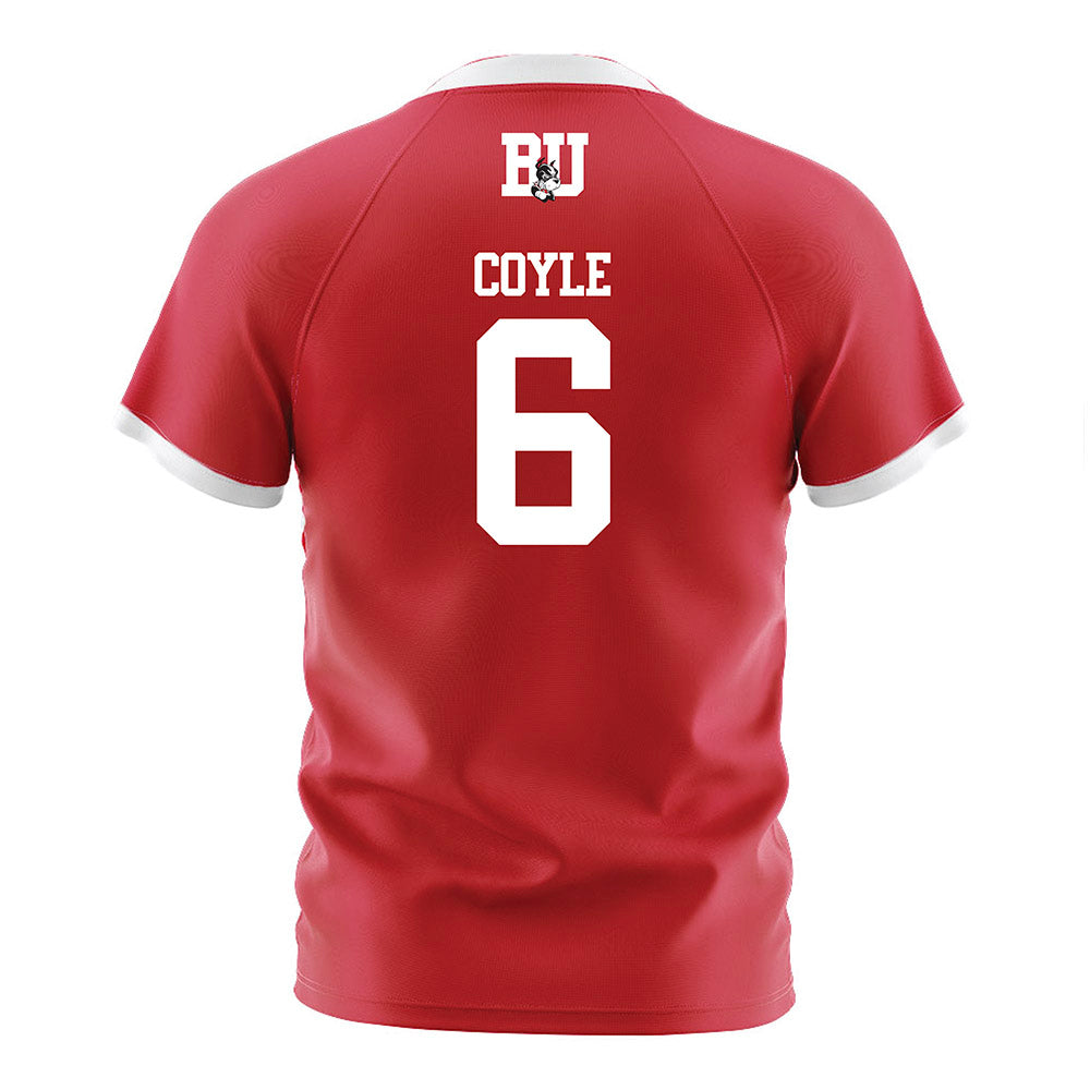 BU - NCAA Softball : Megan Coyle - Red Soccer Jersey-1
