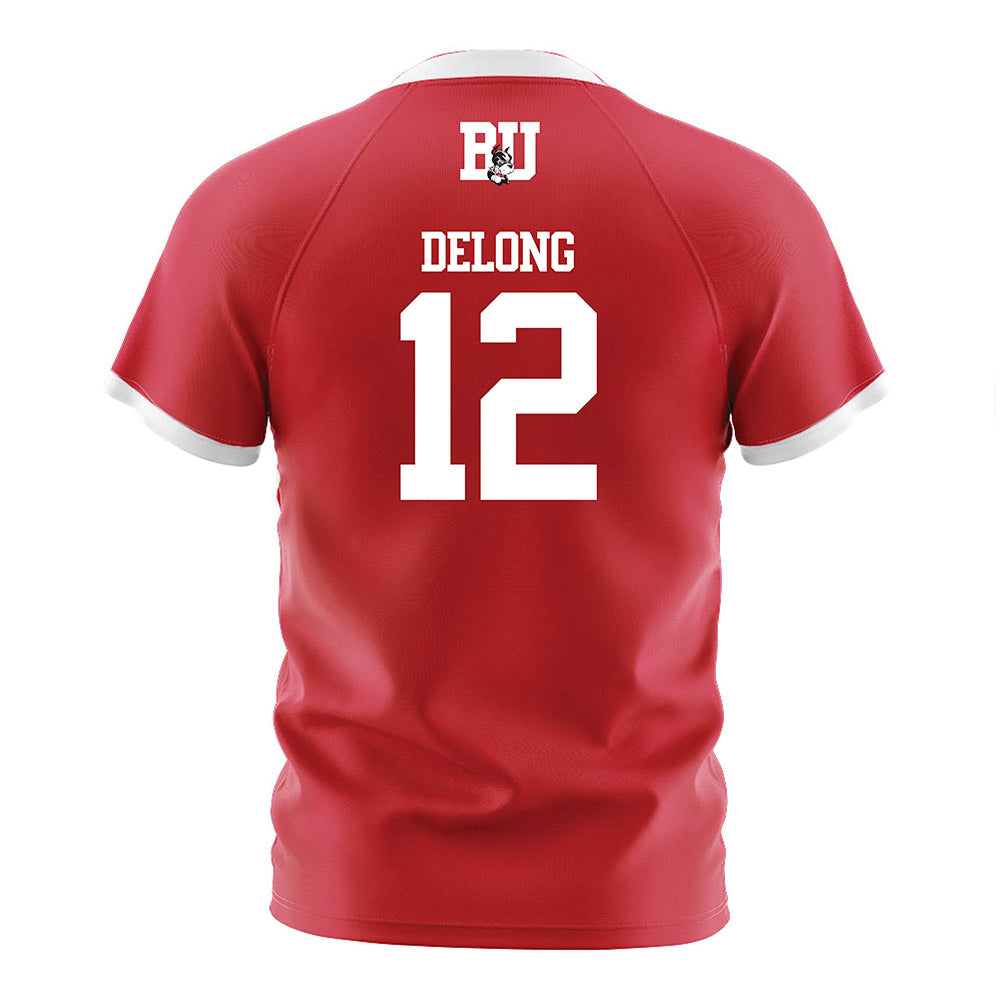 BU - NCAA Softball : Olivia DeLong - Red Soccer Jersey-1