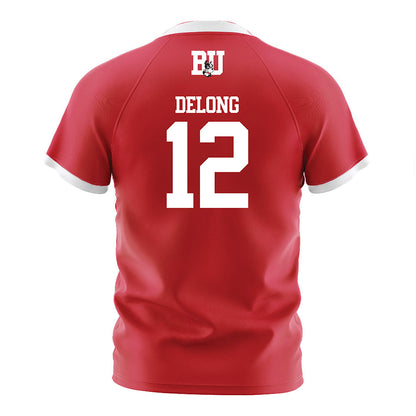 BU - NCAA Softball : Olivia DeLong - Red Soccer Jersey-1