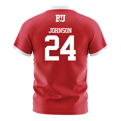 BU - NCAA Softball : Ava Johnson - Red Soccer Jersey-1