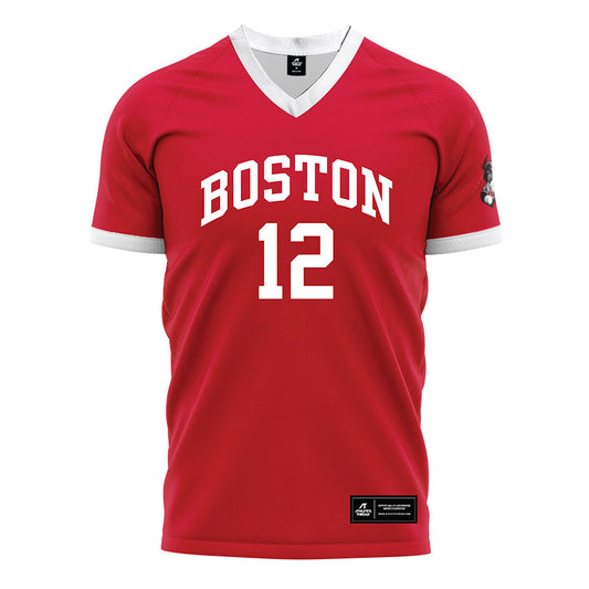 BU - NCAA Softball : Olivia DeLong - Red Soccer Jersey-0