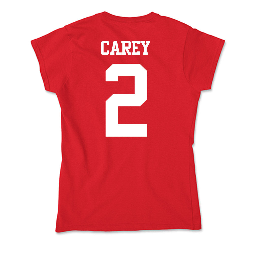 BU - NCAA Women's Ice Hockey : Maeve Carey - Soft Style Women’s T-Shirt-1