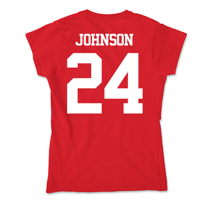 BU - NCAA Softball : Ava Johnson - Soft Style Women’s T-Shirt-1