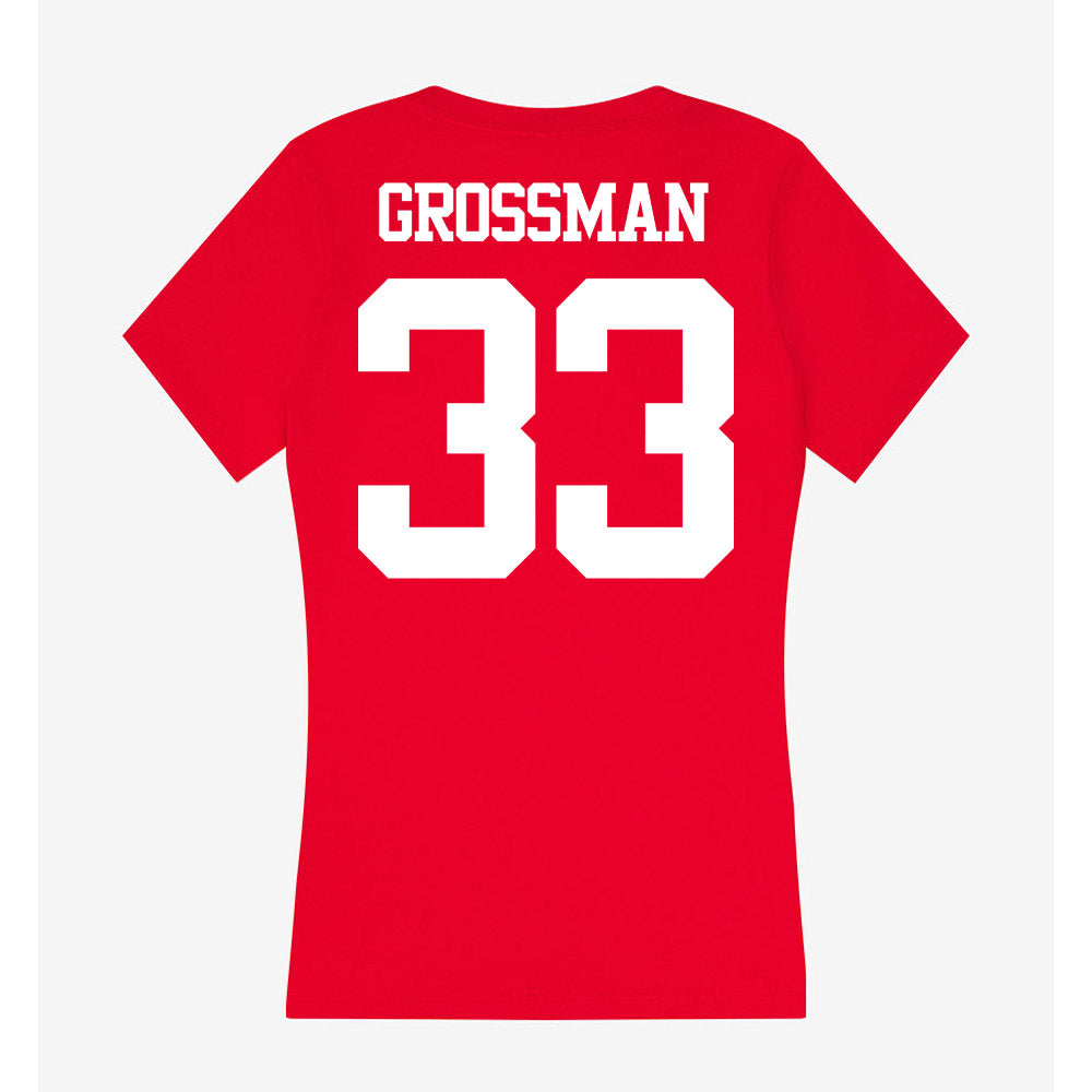BU - NCAA Men's Soccer : Jack Grossman - Women's V-Neck T-Shirt-1