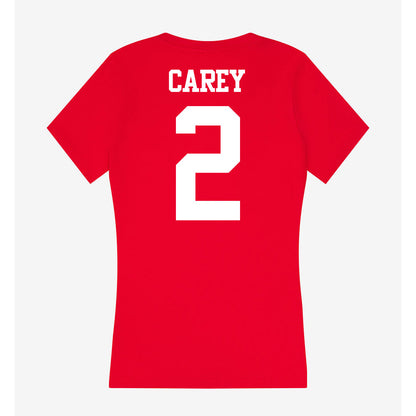 BU - NCAA Women's Ice Hockey : Maeve Carey - Women's V-Neck T-Shirt-1