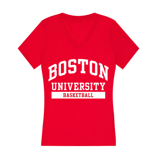 BU - NCAA Men's Basketball : Jelani Easter - Women's V-Neck T-Shirt-0