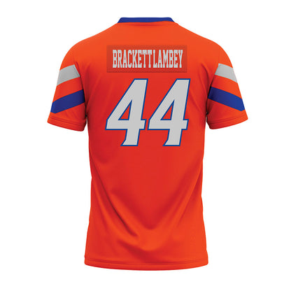 Boise State - NCAA Football : Syncere Brackett-Lambey - Orange Premium Football Jersey-1