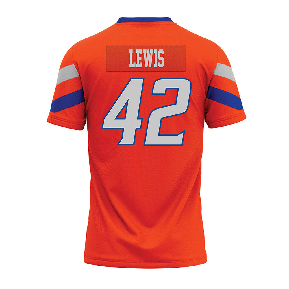 Boise State - NCAA Football : Zyhaire Lewis - Orange Premium Football Jersey-1