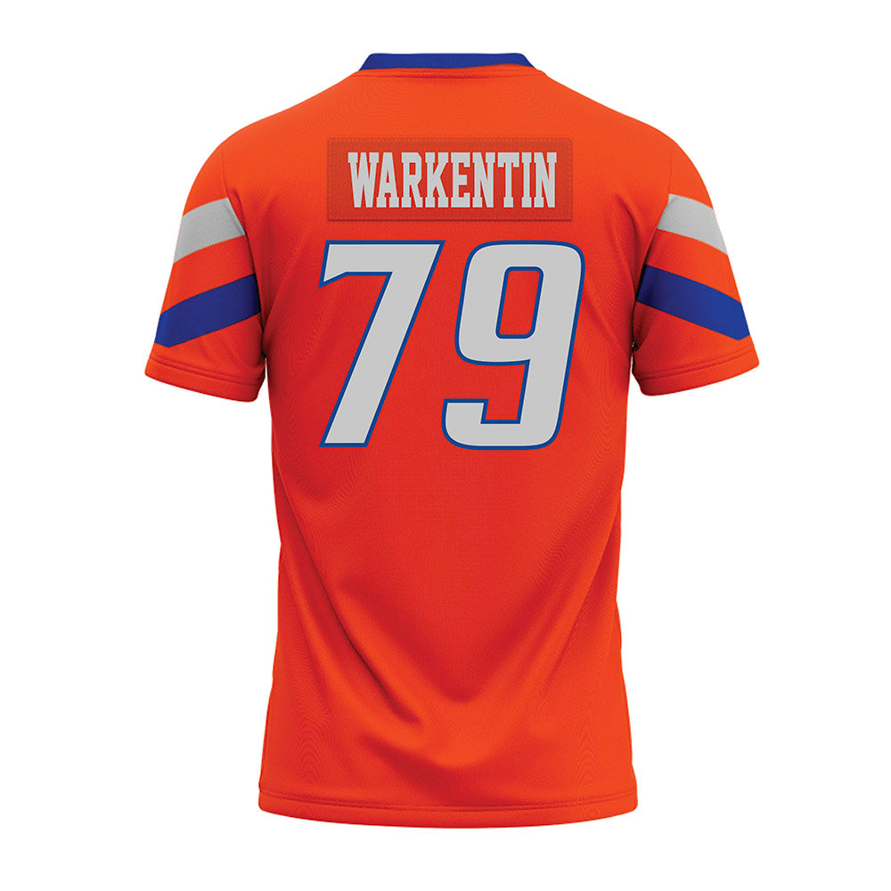 Boise State - NCAA Football : Connor Warkentin - Orange Premium Football Jersey-1