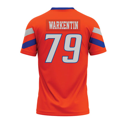 Boise State - NCAA Football : Connor Warkentin - Orange Premium Football Jersey-1