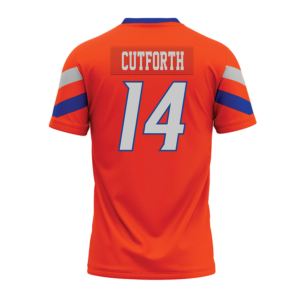Boise State - NCAA Football : Max Cutforth - Orange Premium Football Jersey-1