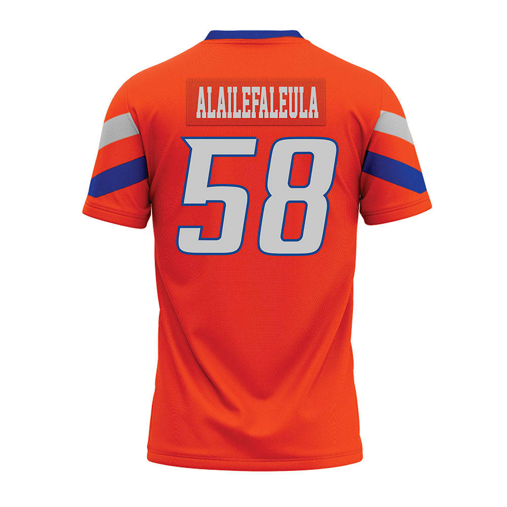 Boise State - NCAA Football : Deuce Alailefaleula - Orange Premium Football Jersey-1