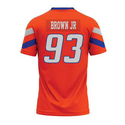 Boise State - NCAA Football : Demanuel Brown Jr - Orange Premium Football Jersey-1
